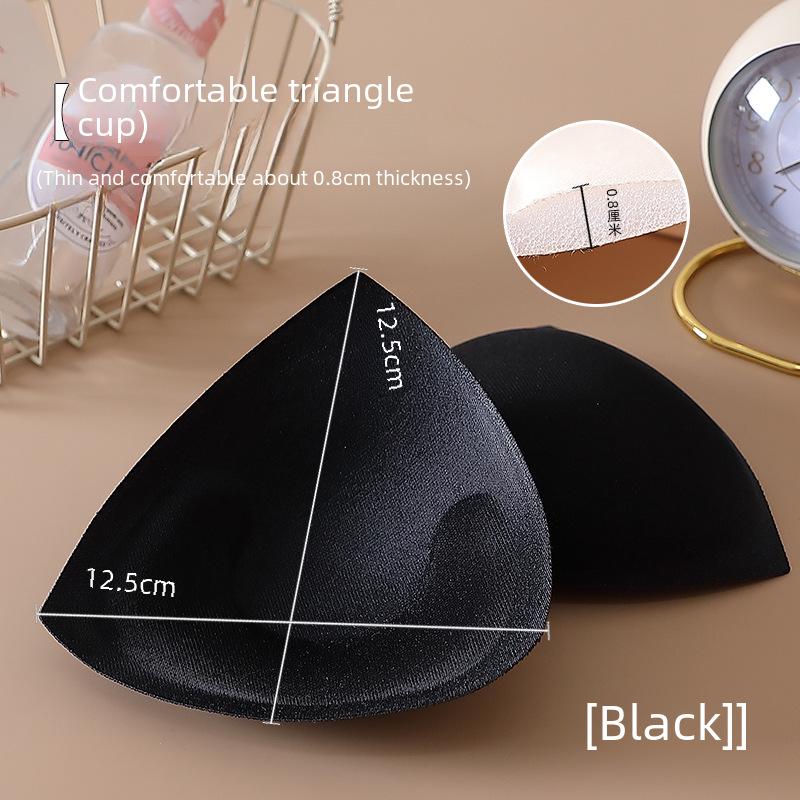 Triangular Breathable Sports Bra Sponge Insert with Anti-Exposure and Sweat-Absorbent Cotton Pad.