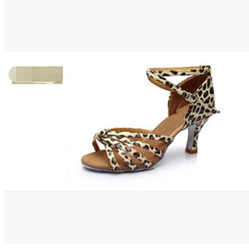 Moda Kadın Salon Tango Ayakkabıları Latin Dans Ayakkabıları Parti Orta Topuklu Ayakkabılar