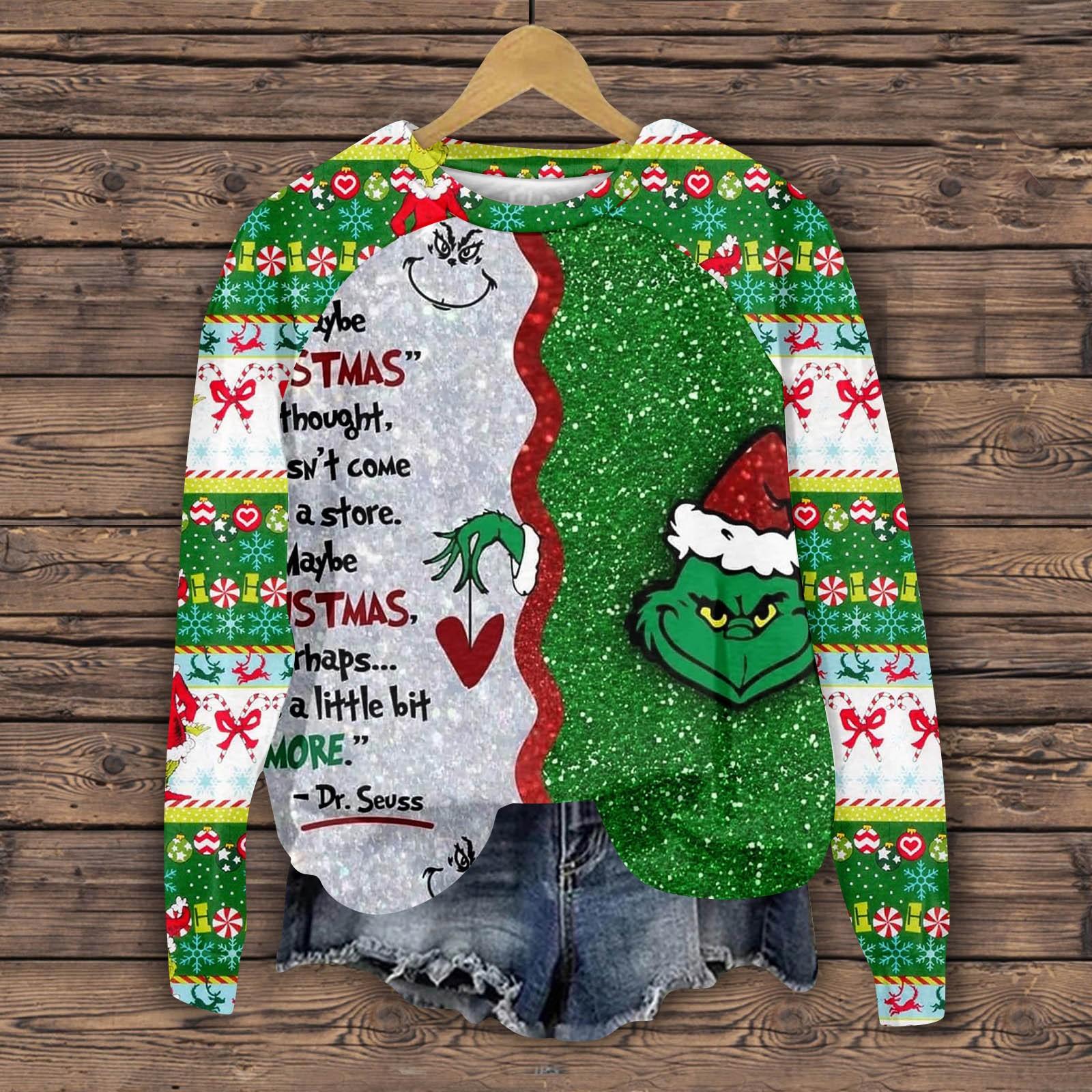 

Женская мода повседневная толстовка с длинным рукавом и вставкой на плече с принтом на Хэллоуин с круглым вырезом M