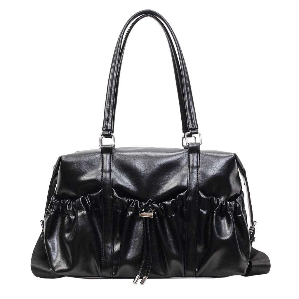 Grenzüberschreitende Plissee-Tragetasche: Modische vielseitige Umhänge- & Crossbody-Tasche im College-Stil
