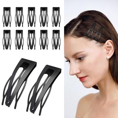 10PCs Double Grip Hair Clips, Metal Snap Hair Clips Hair Barrettes for Women Girls Hair Making Salon Supplies Hair Accessories