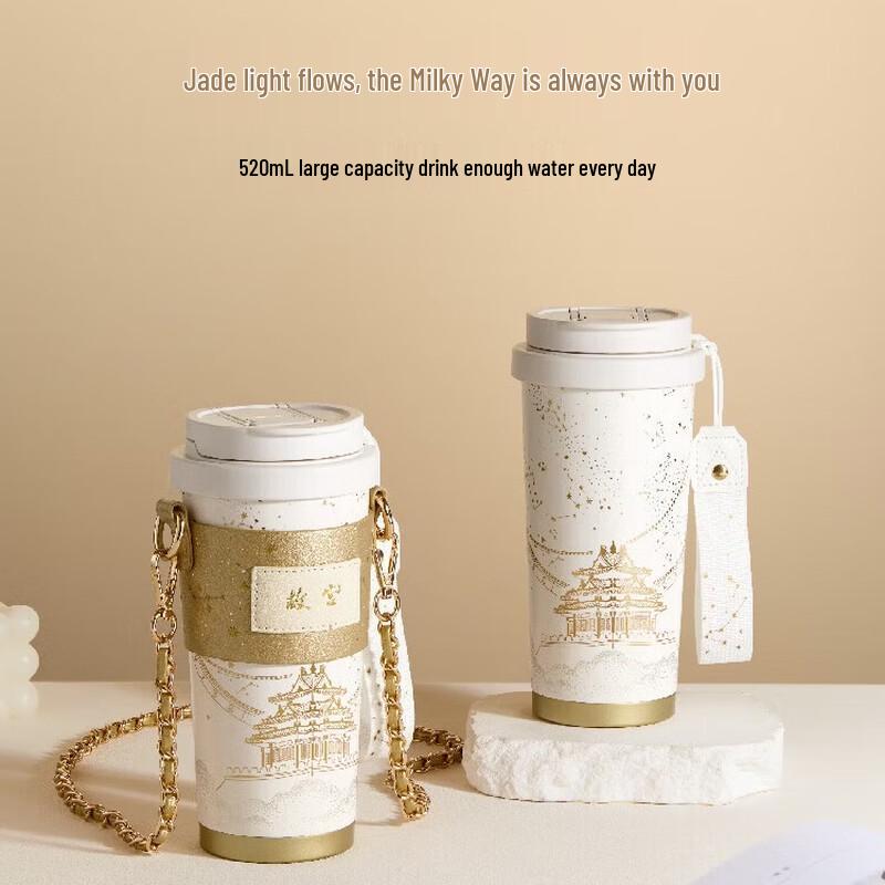 Forbidden City Corner Tower Starry Night Insulated Mug
