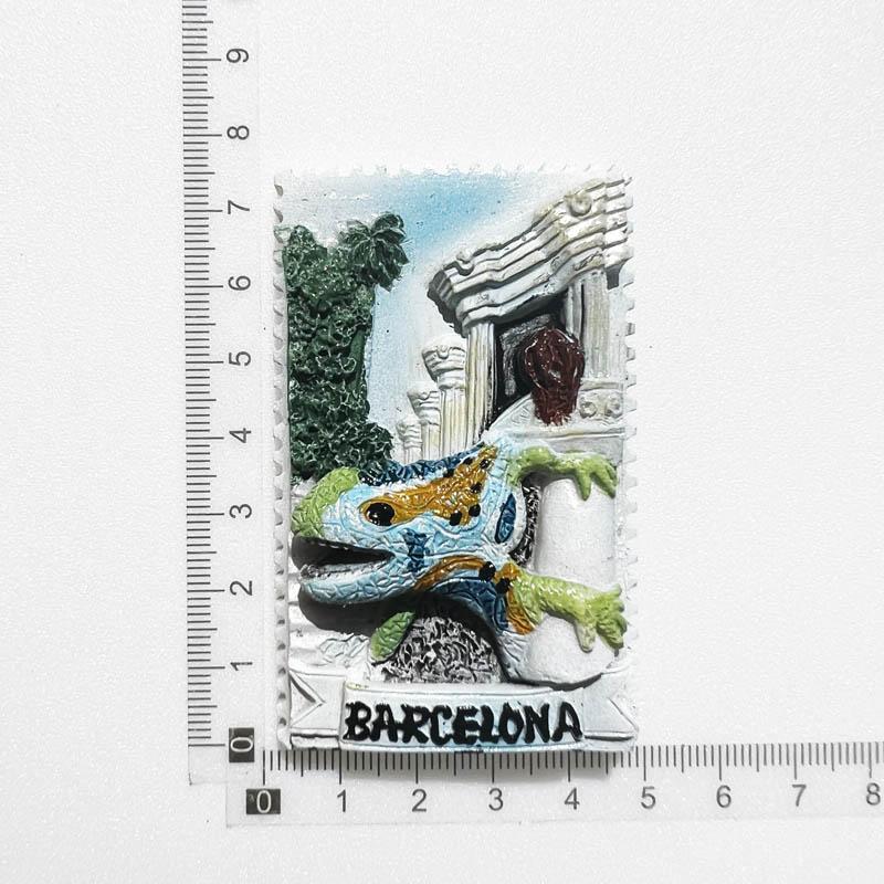 Spain Fridge Stickers Pamplona Santiago Covadonga Chateau Castina Uweda Ubeda Alcala Gate Travelling Souvenirs Fridge Magnets