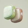 Practical Plastic Rotating Pill Box Food Grade Mini Magnetic Pill Holder Sealed Moisture-proof 4 Grids Pill Box Daily Use