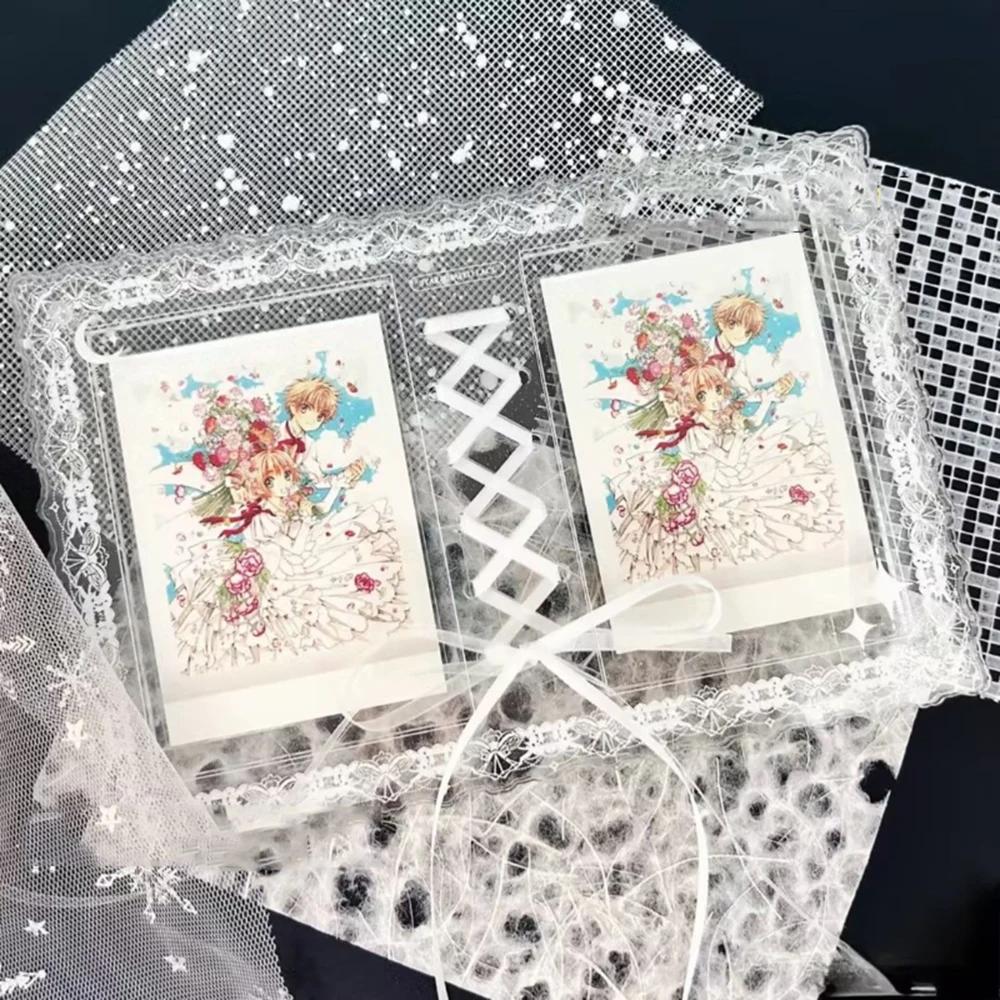 Acrylic Star Lace Band Photo Frame Ins Style Star Chasing Photo Storage Card Frame Creative Decorative Double Storage Frame New