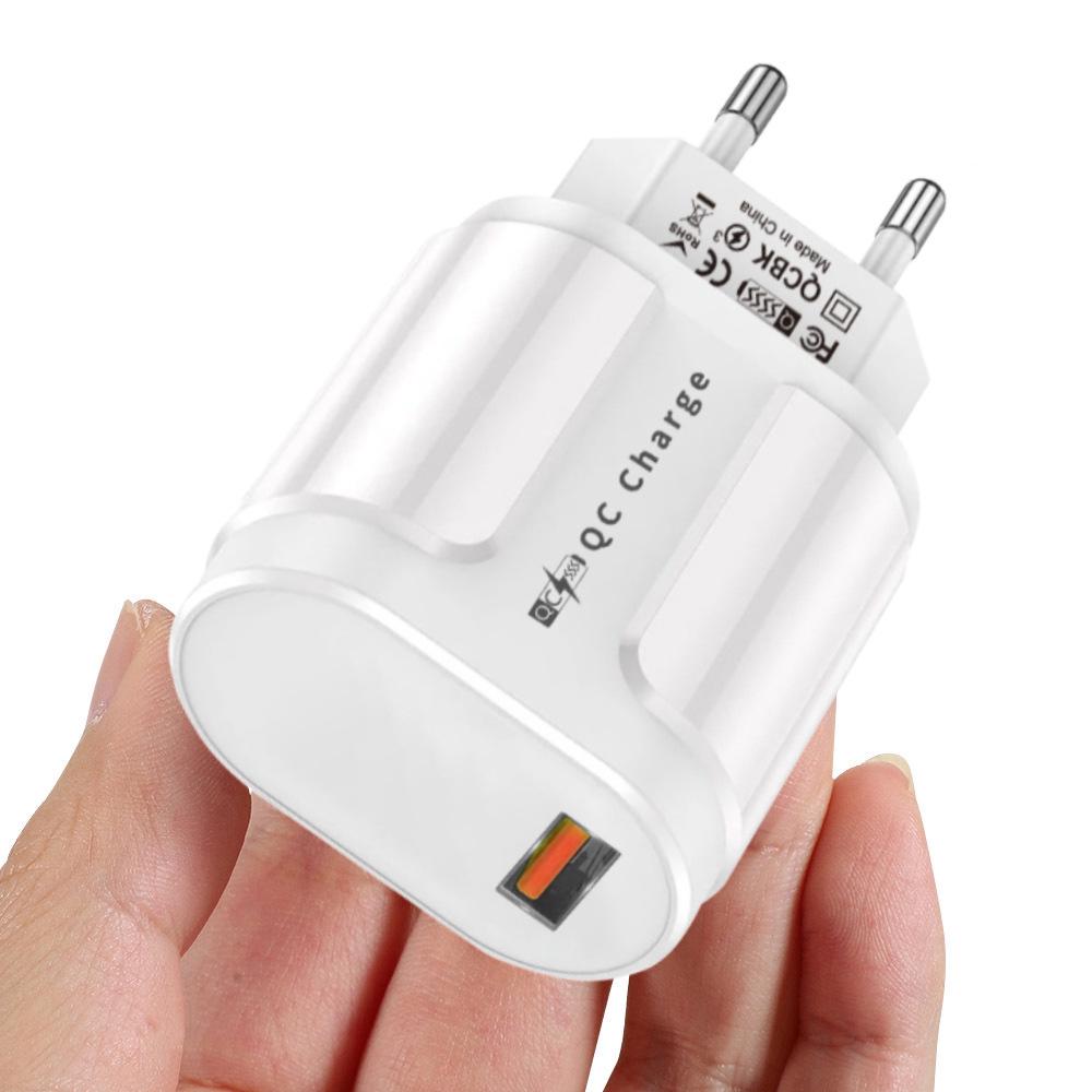 PD33W GaN QC3.0 Multi-Port EU Charger 9V/12V Fast Charging Adapter