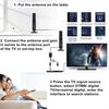 Digital TV Antenna 1080P Standing Suction Cup Supporting 4K 50-Mile Range Free Local Channels All Television