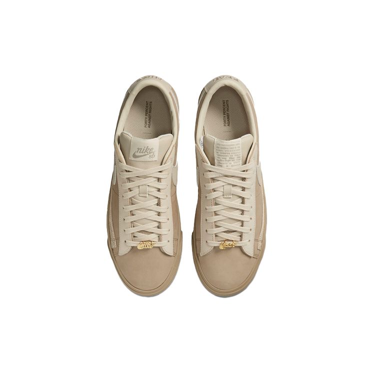 Nike Forty Percent Against Rights x Blazer Low SB Kaki Sneakers Unisexe Tan Rattan DN3754-200
