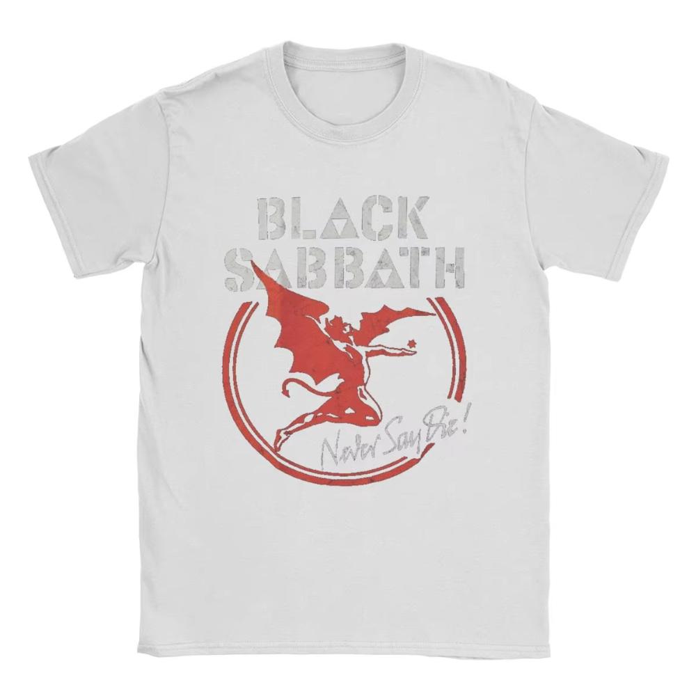 Men's Women Printed T-Shirts Black Cool Sabbaths Novelty Cotton Tee Shirt Short Sleeve Male T Shirts Round Collar Tops Gift Idea