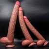 Lifelike Beige Dildo – Thick & Long Liquid Silicone, Super Soft Realistic Texture, Manual Adult Toy for Women, Men & Couples