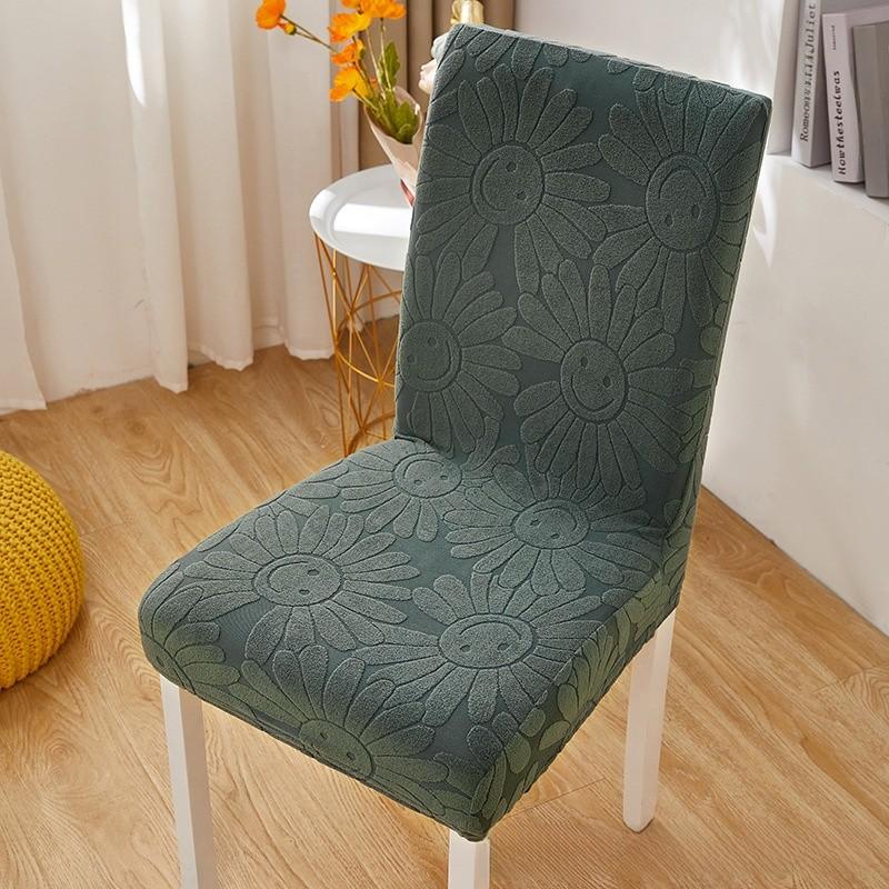 Sunflower Chair Cover With Elastic Fit For Home Dining And Allseason Protection