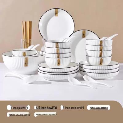 Set di Piatti in Ceramica Stile Giapponese