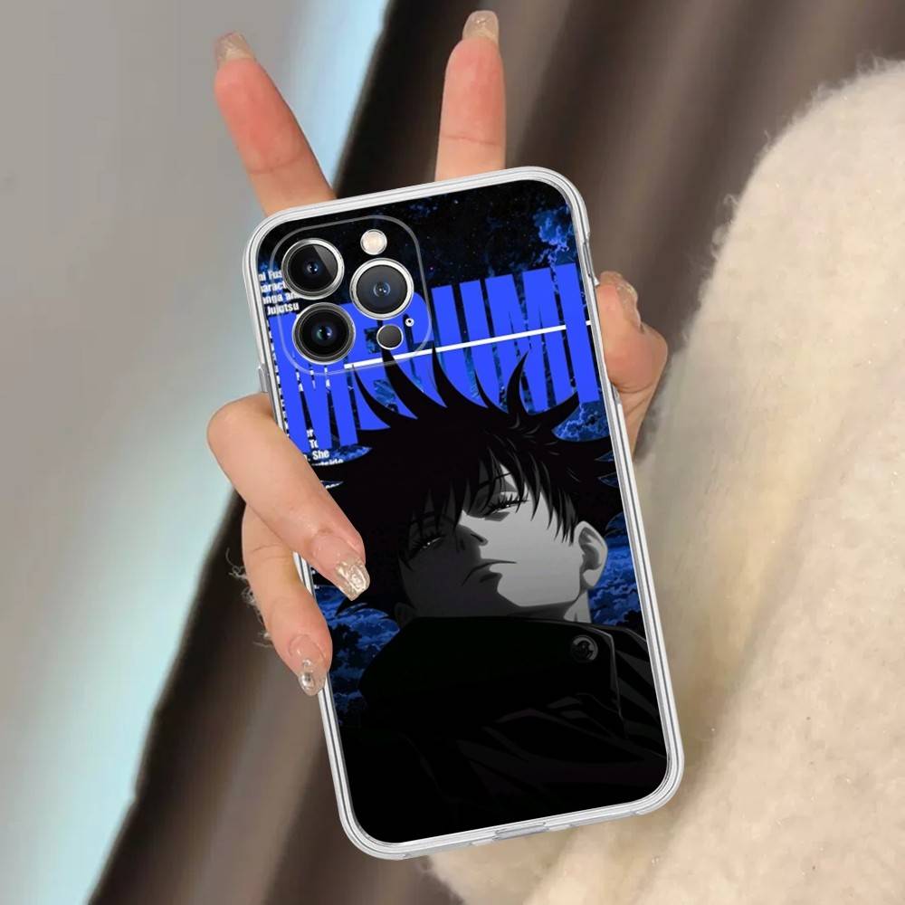 Anime Fushiguro Megumi Jujutsu Kaisen Phone Case For IPhone 11 13 16 12 17 14 15 Pro Max Plus Soft Clear Back Cover Coque