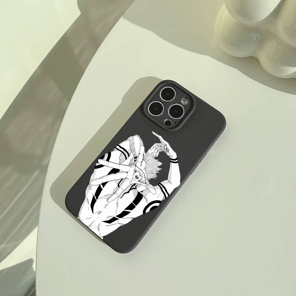 opular characters-J-Jujutsu K-aisen- Phone Case For iPhone 17,16,15,14,13,12,11 Pro Max,16Plus,XS Soft Black Cover
