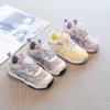 Children's Sports Shoes New Spring Breathable Non-slip Soft Sole Single Net Casual Shoes Boys and Girls Knob Buckle Shoes