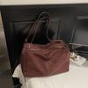Tote Bag Large Capacity Suede Pillow Bag Women's Shoulder Crossbody Bag