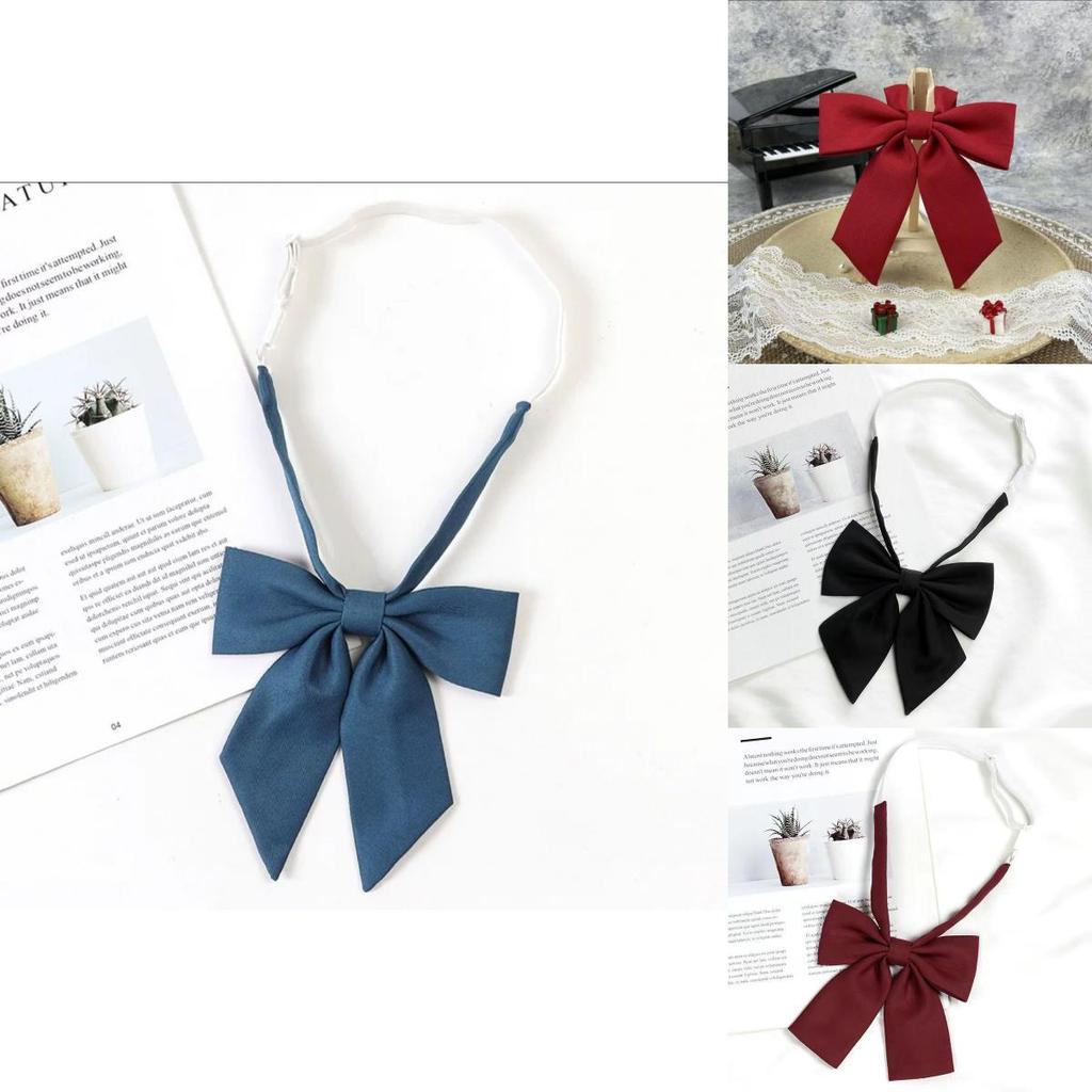Japanese School Uniform Bow Tie For Girls Polyester Accessory With Elegant Design For Students