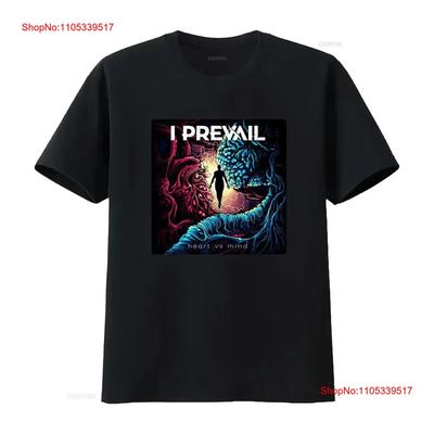 I PREVAIL T SHIRT Heart Vs Mind Holiday Vintage Washed Streetwear Soft Stretched Graphic Homme