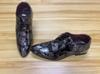 Men's Dress Shoes Floral Pattern Oxfords Fashion Lace-Up Men Business Shoes  Wedding Shoe Office Pointed Men Leather Shoes