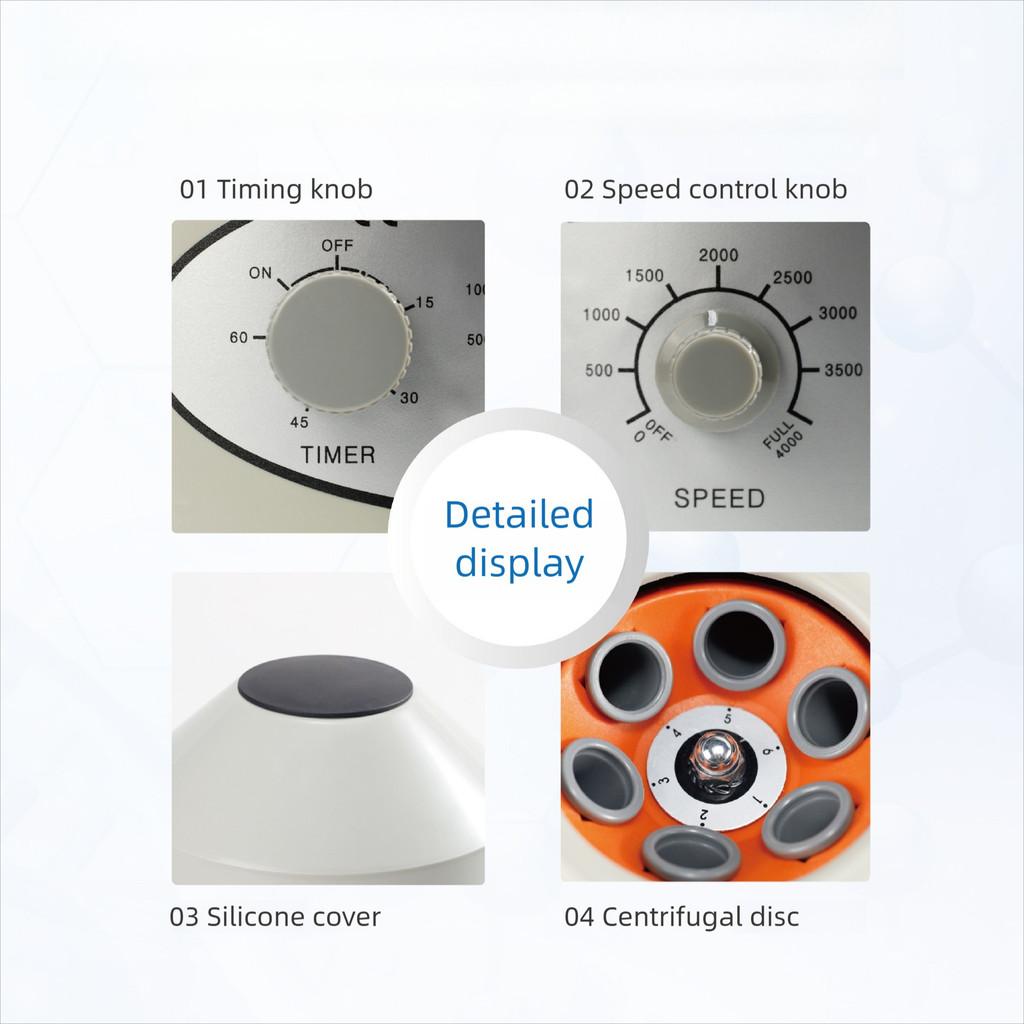 Small Electric Centrifuge Laboratory Separation Equipment Desktop Electric Laboratory Centrifuge Machine