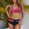 Women Sexy Bikini Set Two Pieces Swimsuit Fashion Push Up Floral Printed Split Swimsuit Bikini Suit Female Beach Halter Swimwear