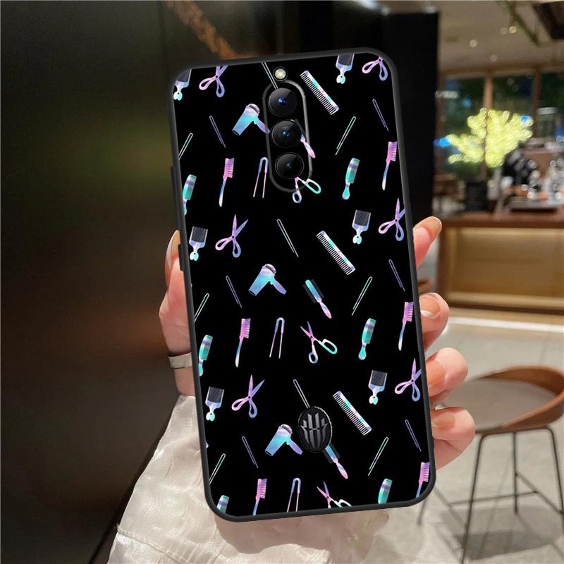 Barber Hair Stylist Case For ZTE Nubia Red Magic 11 10 9 8 8S 9S 10S Pro Plus 6 7 6S 7S For RedMagic 10 Air Cover