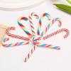 10/30/50 Pezzi Mini Bastoncini di Zucchero Decorazione Natalizia Rosso Bianco Resina Caramella Fai da Te Artigianato Ciondolo Natalizio Navidad Decorazioni per la Casa 2025 Capodanno
