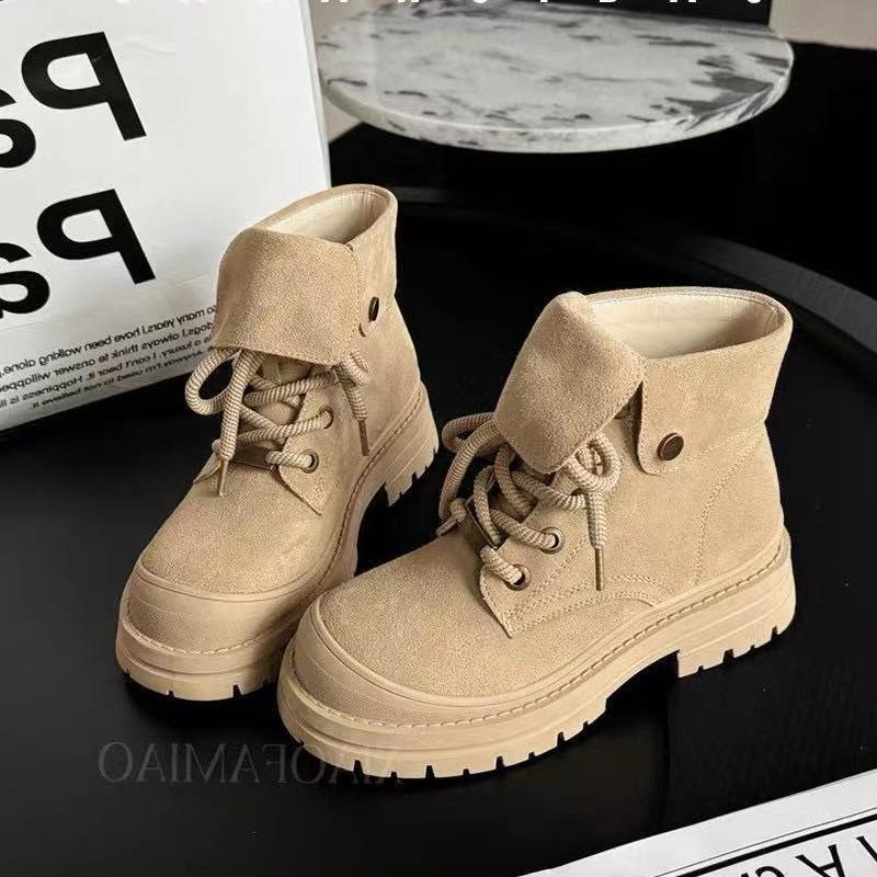 Girls Boots Children's Frosted Leather Short Boots Autumn and Winter New Fashion Casual Boys Martin Boots Tide
