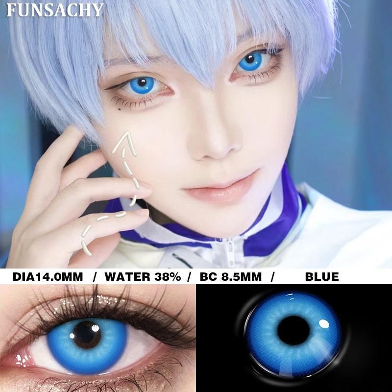 FUNSACHY 1 pár Bláznivé Cosplay Kontaktní čočky pro Oči Anime Hraní Rolí Kontaktní Čočka Kosmetická Barevná Vícebarevná Zornička