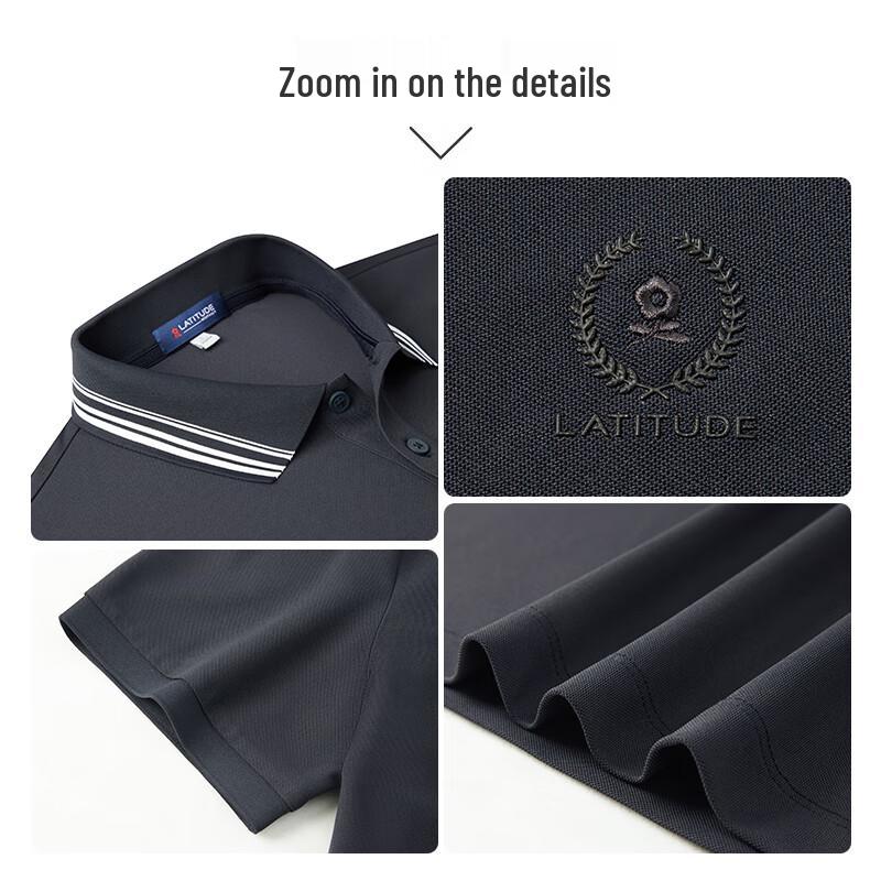 MONTAGUT Men's Summer Short-Sleeve Quick-Dry Anti-Wrinkle Polo Shirt