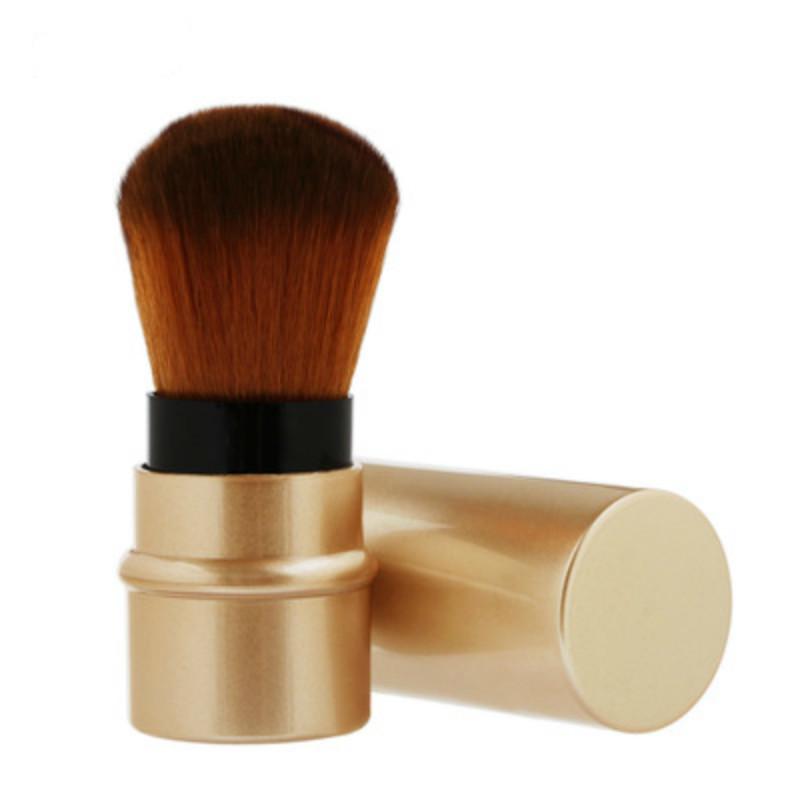 

Makeup Brush Portable Retractable Blush Cosmetic Foundation Powder Brush Make Up Brushes Dress Woman золотий