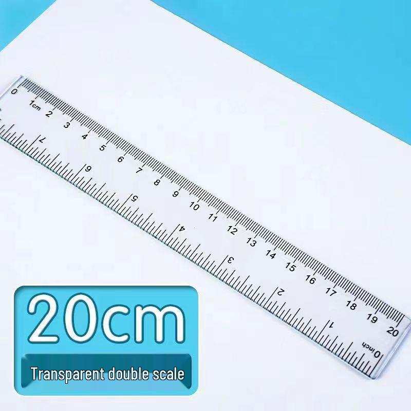 

Набор прозрачных пластиковых линеек - 15/20/30 см измерительные инструменты для студентов и офисного использования 1 Piece
