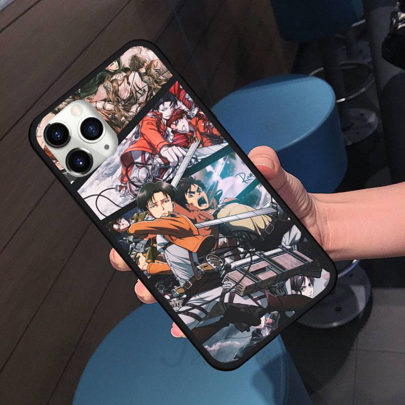 Attack On Titan Anime COMIC Phone Case For Iphone 7 8 12 11 XR XS Pro Max Mini Plus Soft Silicone Cover Shell Funda
