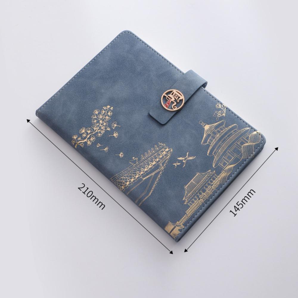 Enclosed Buckle Journal Notebook Chinese Style Planner Notebook Trendy A5 Notebook  Office