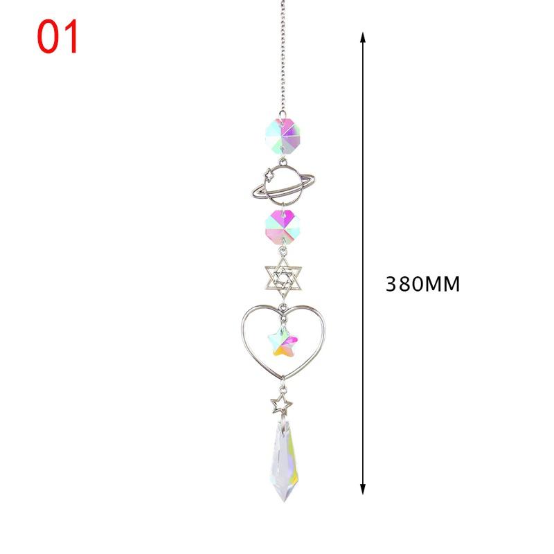 1pc Wind Chime Sun Catcher Pendant Dream Catcher Hanging Drop Home Garden Decor Windchime