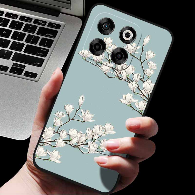For ZTE Blade V70/Axon 70 3D Relief Flower Emboss Soft Silicone Back Cover For ZTE Nubia V70 Relief Emboss Case ZTE Blade V70 70