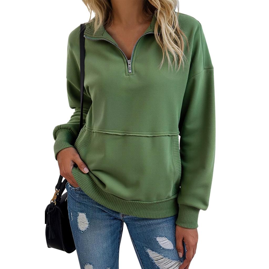 Women's -color Fashionable Long-sleeved Top