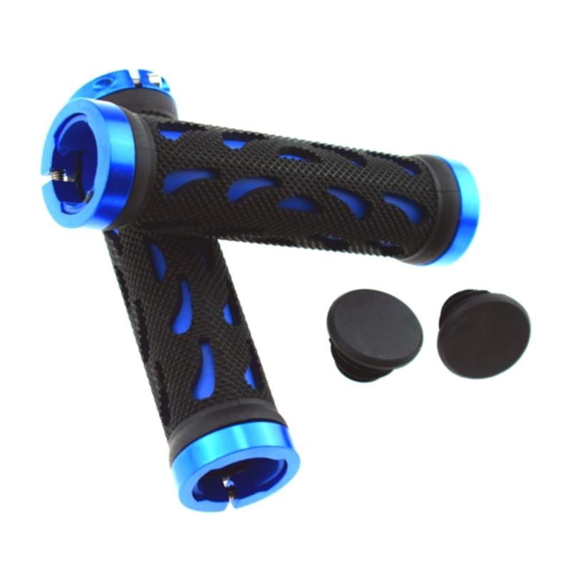 

1 Pair Shock Absorb Soft Mountain Bicycles Handlebars Grip Bicycles Rubber Cover Handlebars Grip Bicycles Handle Grip синий