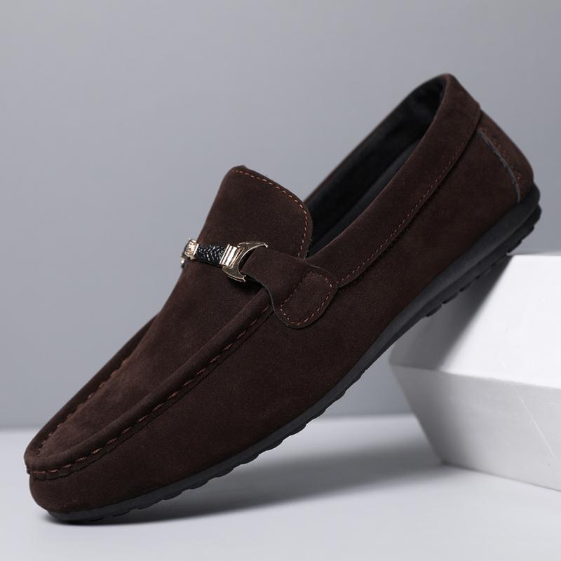 

Модные мужские повседневные туфли без застежек, роскошные брендовые мужские мокасины, мягкие, удобные, мужские туфли для вождения, легкие мужские туфли, мокасины 11 коричневый