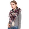 Toamnă Iarnă Căldură Triunghi Eșarfă Față Deschis Şal Moda În carouri Pashmina