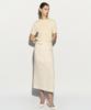 Rie Belted Midi Skirt Cream