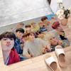 Kpop Group T-Treasure Floor Mat INS Style Soft Bedroom Floor House Laundry Room Mat Anti-skid Household Carpets