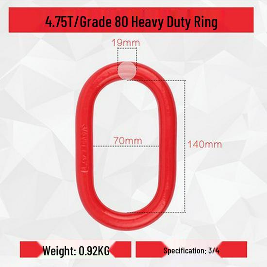 Heavy Duty Butterfly Buckle Double Ring Chain Connector Sling