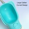 Transparent Dog Travel Water Bottle Dual Storage Cat Outdoor Feeder  Small Medium Pets