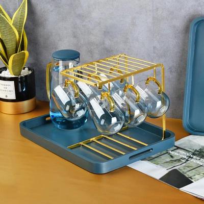 Portabicchieri Scolapiatti Creativo Portaoggetti Scaffale Portaoggetti Bicchieri di Vetro a Testa in Giù Organizzatore da Cucina Scaffale Portaoggetti Accessori