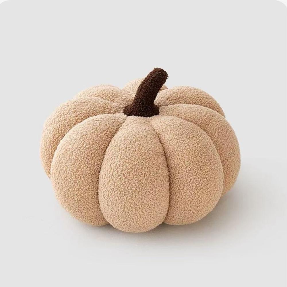 Creative Pumpkin Plush Pillow – Ins Style Spliced Throw Pillow for Bed & Sofa, Christmas & Fall Home Decoration