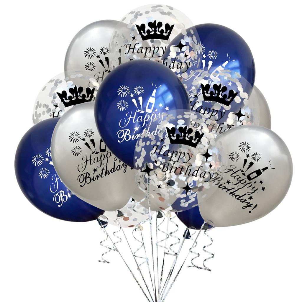 15pcs Birthday Inflatable Confetti Number Balloons 18 21 30 40 50 60 70 Year Party Decoration Adult Digit Helium Birthday Balons