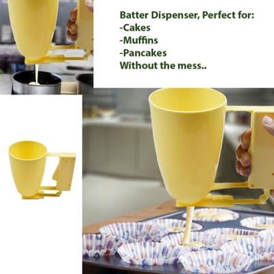 Neuer Kuchen-Mix-Teig-Spender zum Backen von Cupcakes, Pfannkuchen und Muffins, Schnellverschlusskrug, 1 Stück