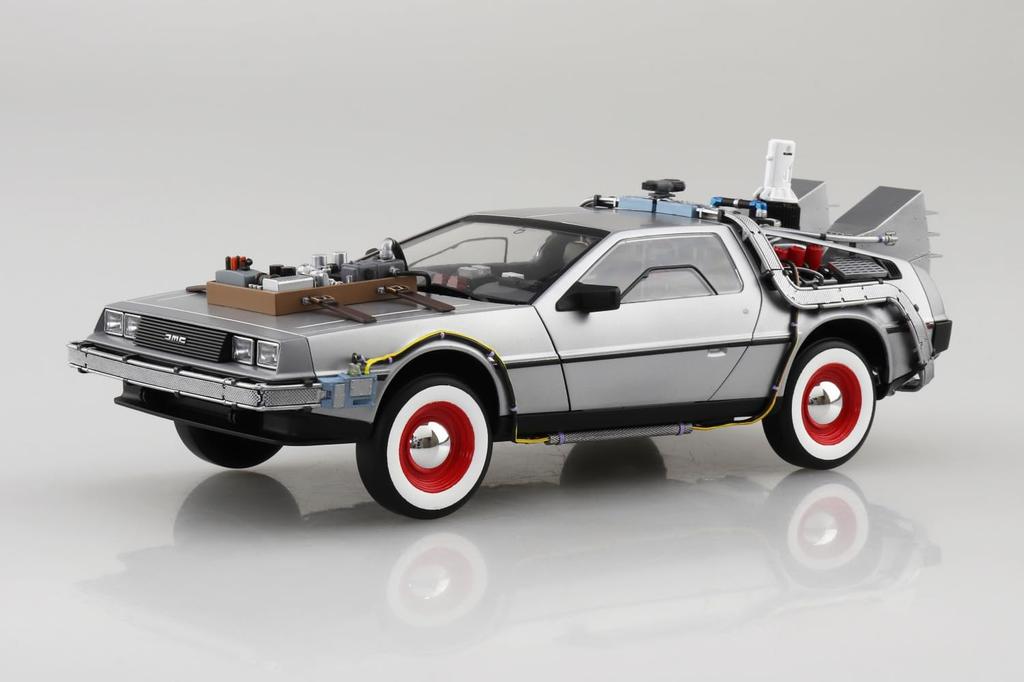 Aoshima Bunka Kyozai Movie Mecha Back To the Future Part III Time Machine Scale Plastic Model Car (AOSHIMA) No. BT-03 1/24