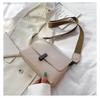 Retro Hong Kong Style Bag Women 2020 New Simple Shoulder Bag Fashion All-match Texture Messenger Female Bag Soft Leather Small Bag